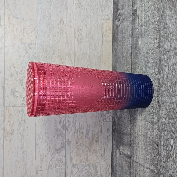 Starbucks Other - Starbucks Ombre Watermelon Gradient Gridded Tumbler Like New
